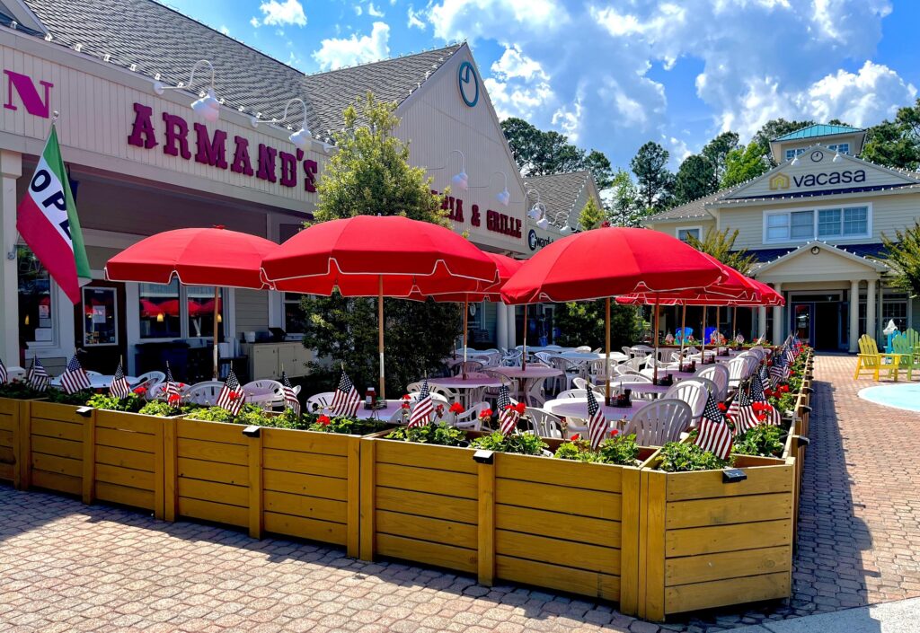 Armand's Bistro and Pizza outdoor seating